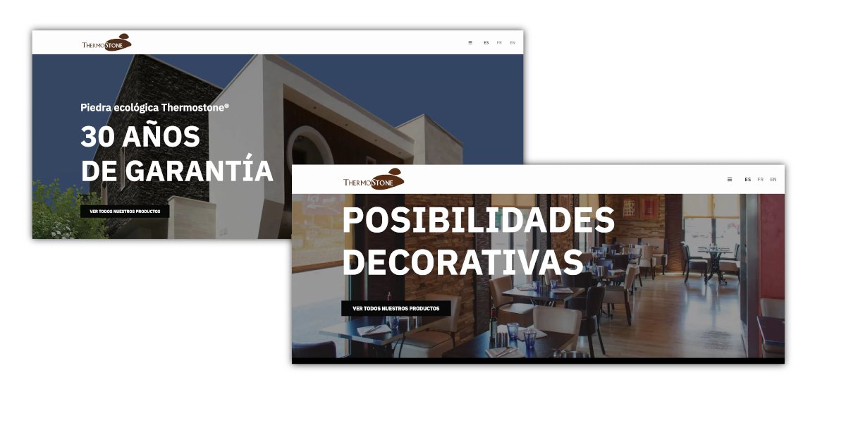 Diseño web para Thermostone